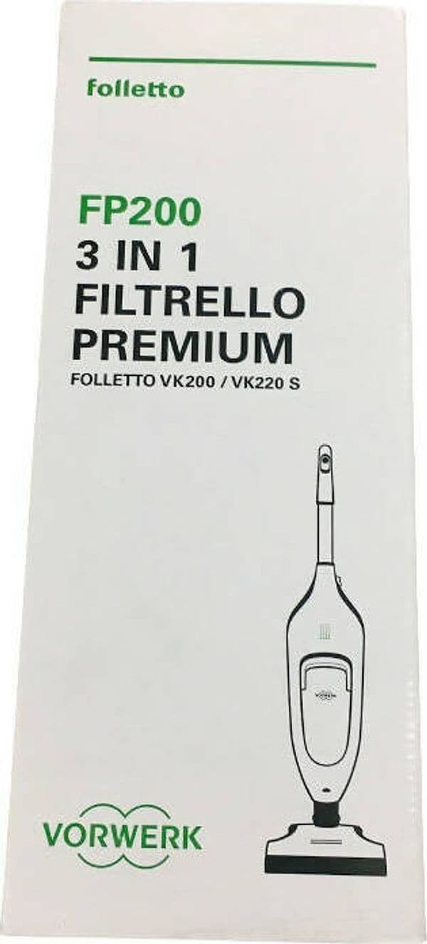 Sacchetti Folletto Vk 200 / 220s (originali) Fp200 Filtrello Premium Originale Per Folletto Vk200 Vorwerk