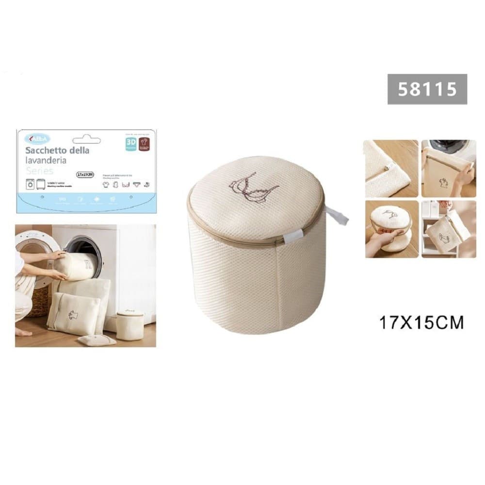 Sacchetto Lavatrice Beige Borsa Biancheria Intima Lavaggio A Rete 17x15cm 58115 Casa e cucina/Organizzazione interni/Organizzazione lavanderia/Sacchi da biancheria Trade Shop italia - Napoli, Commerciovirtuoso.it