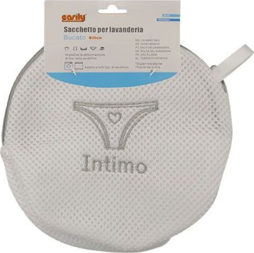 SACCHETTO LAVATRICE BORSA PER BIANCHERIA LAVAGGI A RETE INTIMO 20CM GRIGIO 59376 in Sacchi da biancheria Trade Shop italia - Napoli, commercioVirtuoso.it