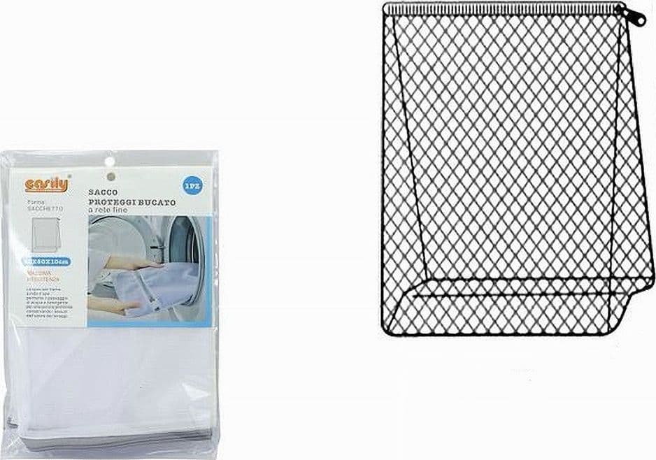 SACCO A RETE FINE FORMA A SACCHETTO LAVATRICE PROTEGGI BUCATO ZIP 50X40 CM 59991 in Sacchi da biancheria Trade Shop italia - Napoli, commercioVirtuoso.it