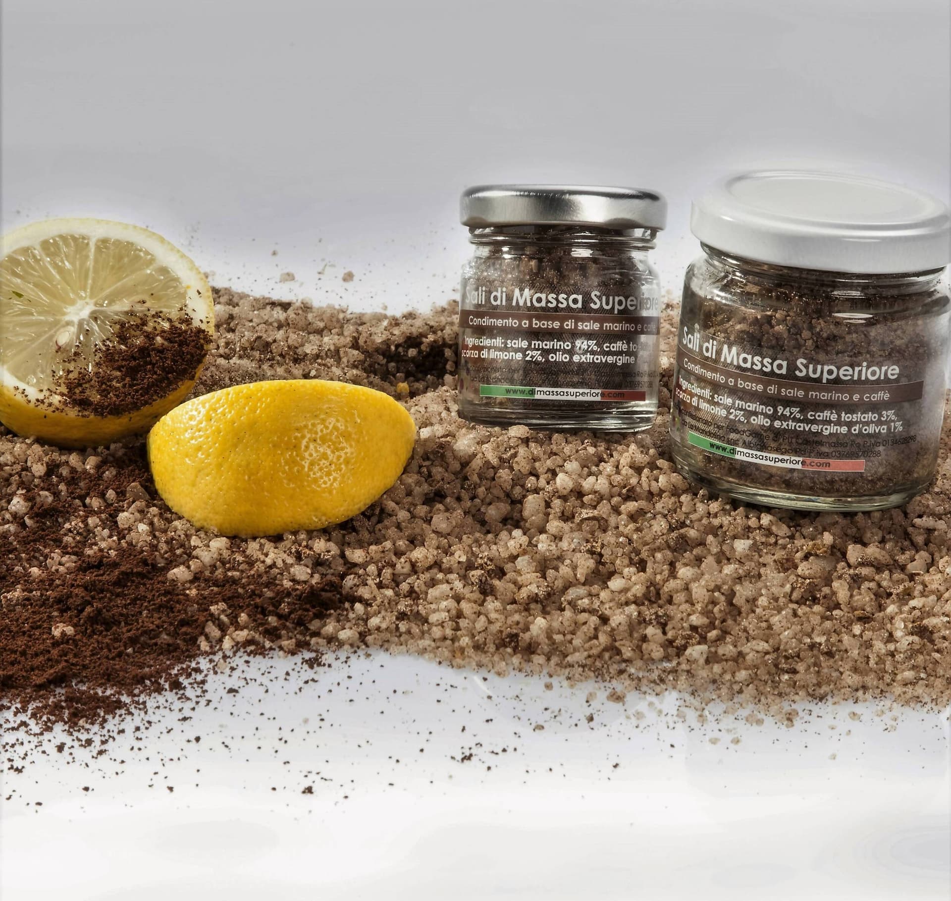 Sale marino al caffe e scorza di limone affumicato - 25 gr Saporidisale.It in Menta Foodgame - Castelmassa, commercioVirtuoso.it