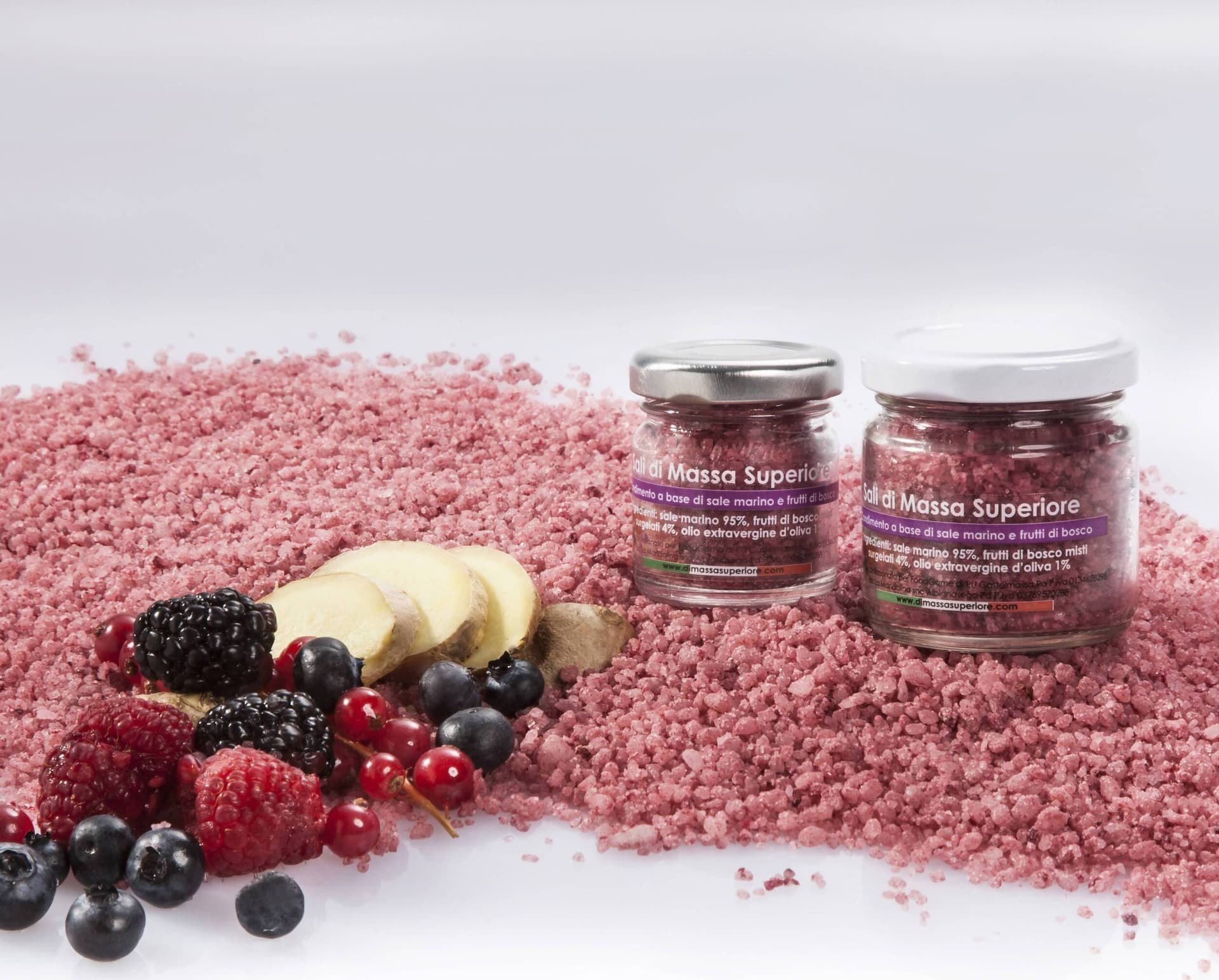 sale marino con frutti di bosco e zenzero barattolo di vetro da 25 g Saporidisale.It in Menta Foodgame - Castelmassa, commercioVirtuoso.it
