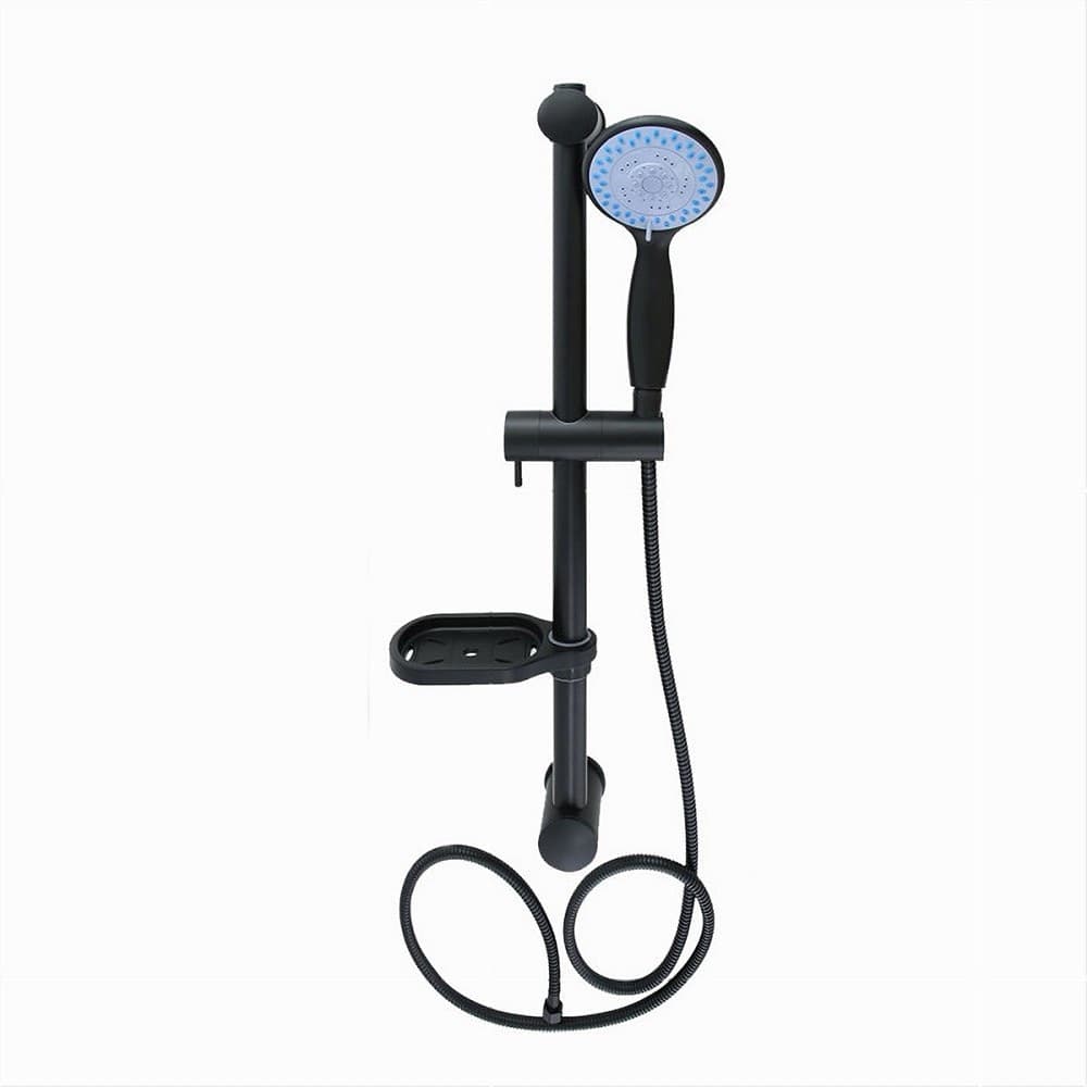 SALISCENDI COLONNA DOCCIA NERO SOFFIONE MULTIGETTO MENSOLA PORTA SAPONE BAGNO 87494 in Rubinetti per vasca Trade Shop italia - Napoli, commercioVirtuoso.it
