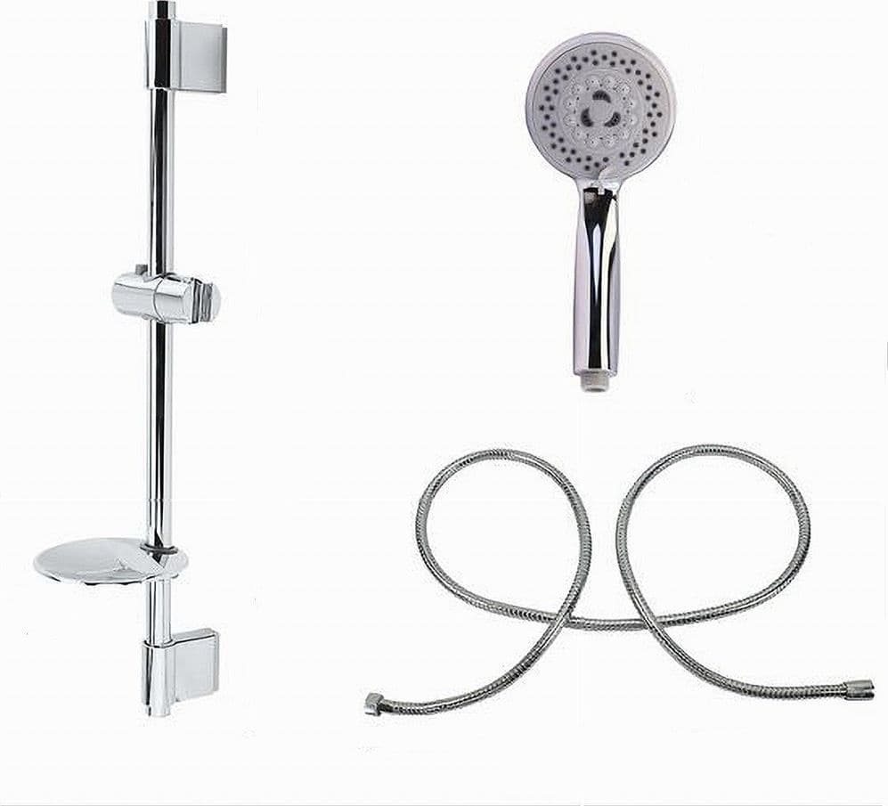 SALISCENDI DOCCIA CROMATO DOCCETTA MULTIGETTO MENSOLA PORTASAPONE BAGNO TUBO 79390 in Mensole bagno Trade Shop italia - Napoli, commercioVirtuoso.it