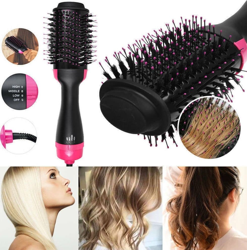 Salone One-Step Asciugacapelli Multifunzione 2in1 Spazzola Rotante Ceramica Ioni Bellezza/Cura dei capelli/Strumenti per lo styling/Modellatori ad aria calda Zencoccostore - Formia, Commerciovirtuoso.it