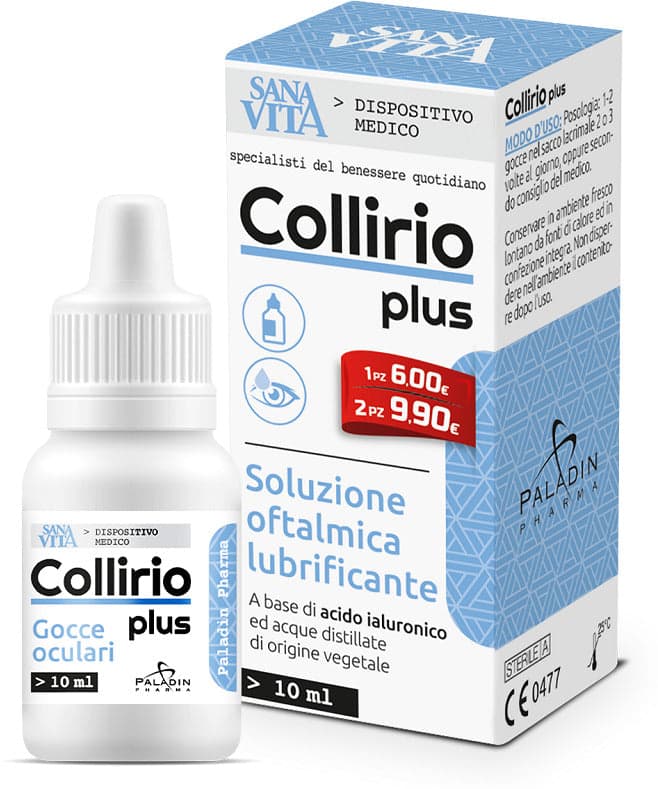 Sanavita collirio plus 10ml in Gocce lubrificanti Clubfarma - Melilli, commercioVirtuoso.it