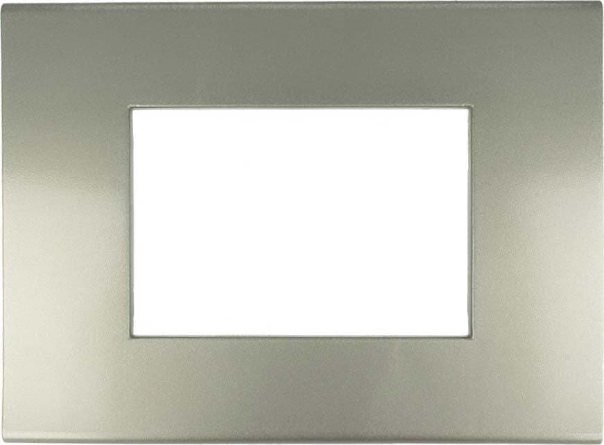 SANDASDON-Placca-Flat-Slim-Sottile-3M-Titanio-Compatibile-Con-Bticino-Axolute-Air