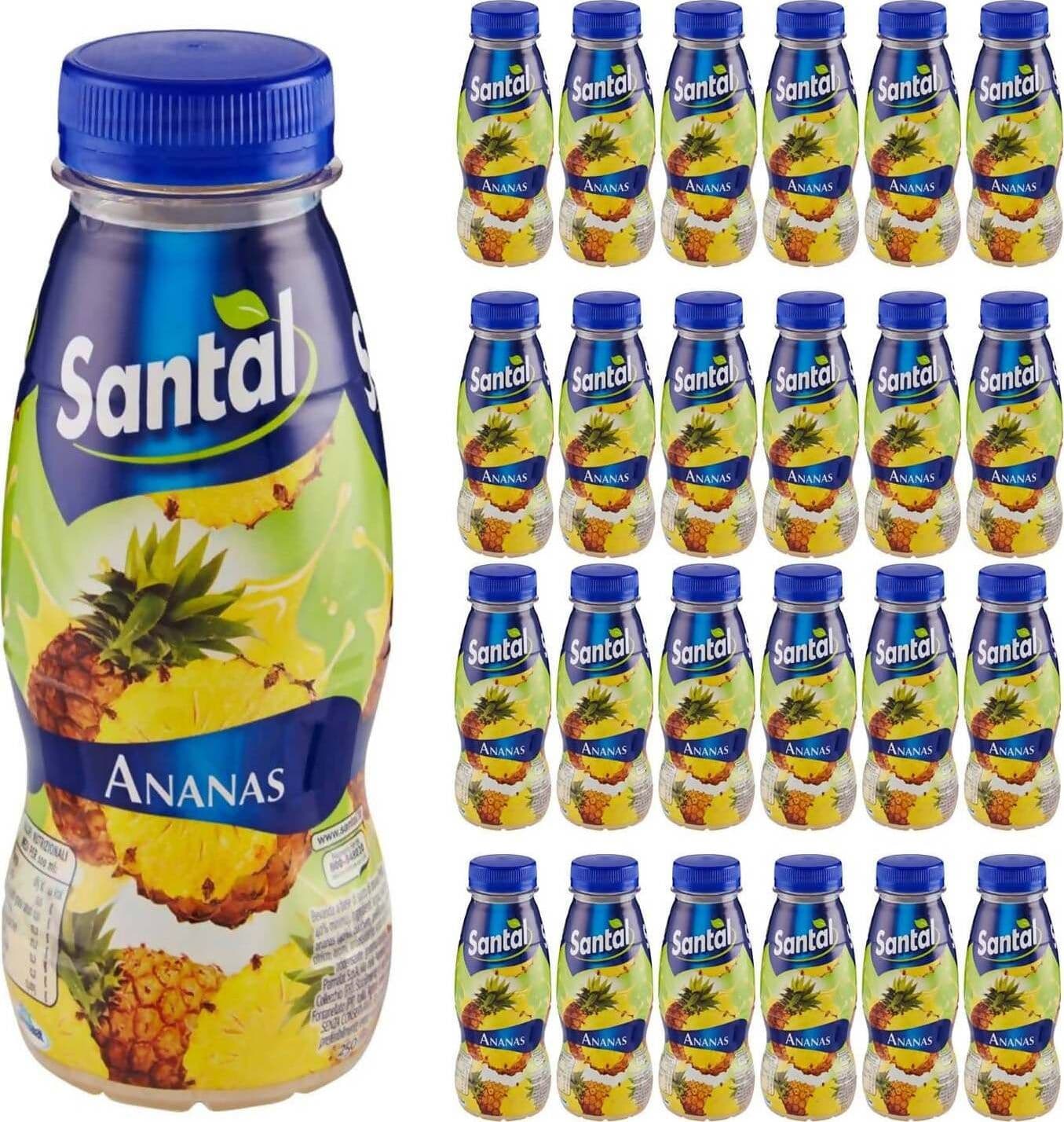 Santal 24x Succhi Di Frutta Gusto Ananas in Bottiglietta Pet 250ml 100% Succo Di Ananas Confezione Da 24 Pz Alimentari e cura della casa/Alimenti freschi e refrigerati/Bevande fresche/Succhi e frullati freschi/Succhi di frutta freschi Franco Pausa Caffè - Albano Laziale, Commerciovirtuoso.it