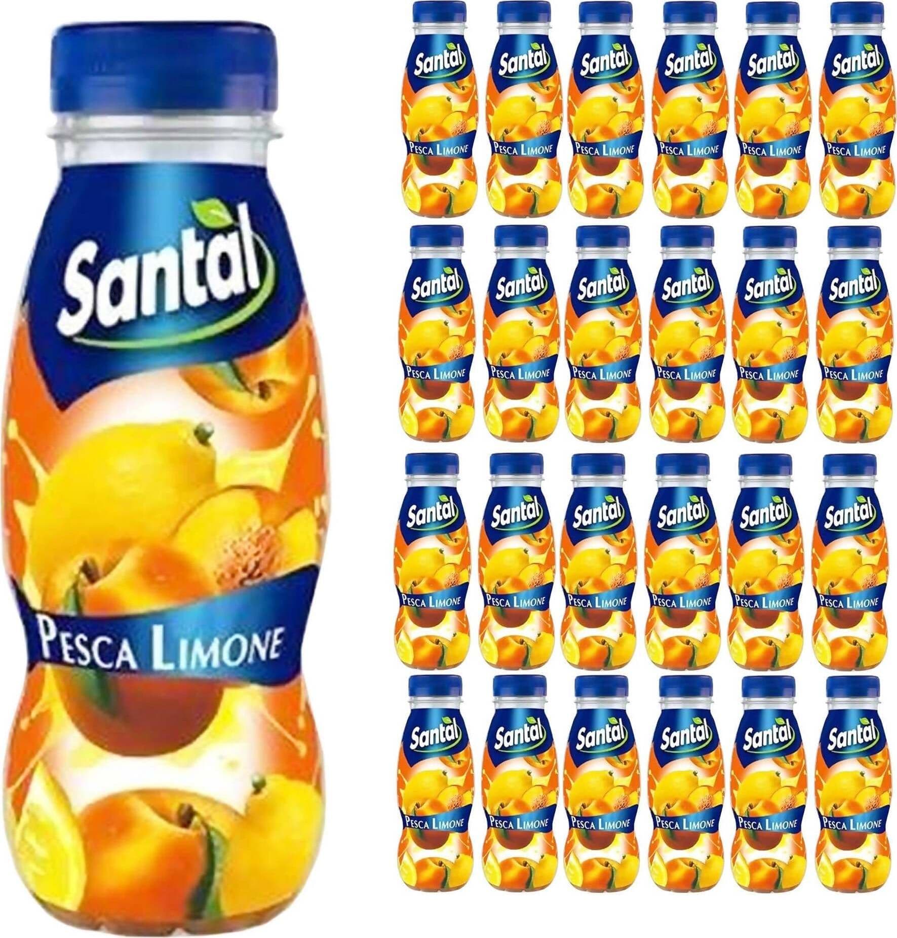 Santal 24x Succo Di Frutta Pesca E Limone Multipack in Bottiglietta Santal Pet 250 Ml Confezione Da 24 Pezzi Alimentari e cura della casa/Alimenti freschi e refrigerati/Bevande fresche/Succhi e frullati freschi/Succhi di frutta freschi Franco Pausa Caffè - Albano Laziale, Commerciovirtuoso.it