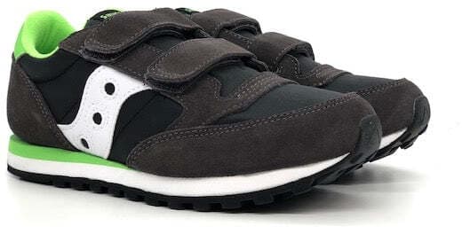 SAUCONY Jazz Double Bambino Gr/ Bk/ Green in Sneaker casual Calzature Durello - Agna, commercioVirtuoso.it