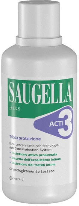 Saugella acti3 tripla protezione detergente intimo 500 ml in Lavaggi e clisteri Clubfarma - Melilli, commercioVirtuoso.it