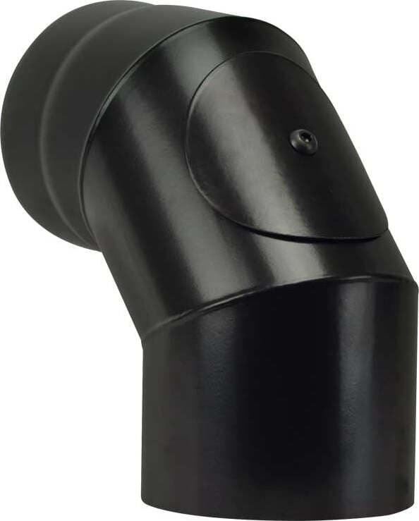 Save-Fumisteria-PN1508-Gomito-Pellet-90°-con-ispezione-nero-opaco-Ø-15-cm