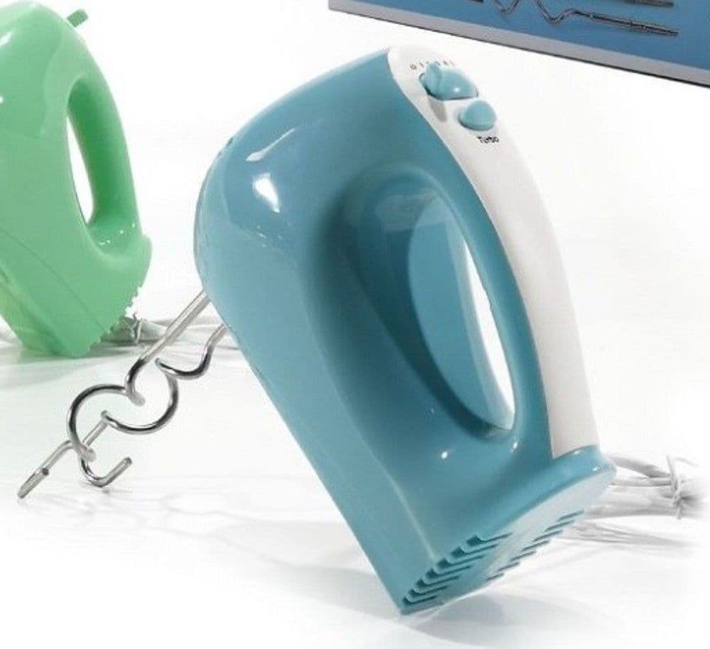 SBATTITORE ELETTRICO FRULLATORE 200 W 5 VELOCITA’ CON TURBO FRUSTE 3 COLORI ASS.