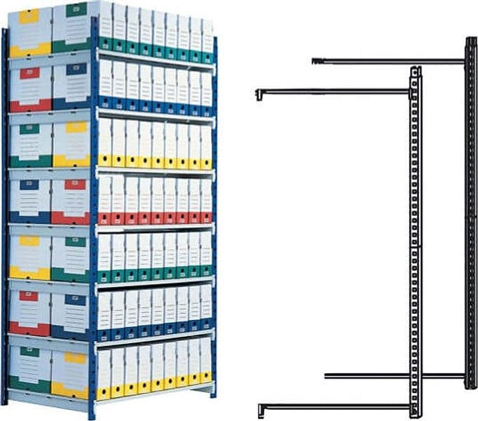 Scaffale RANG'ECO - modulo aggiunta - 5 ripiani - 100x70x200 cm - grigio - Paperflow Fai da te/Organizzazione casa e magazzini/Scaffalature Eurocartuccia - Pavullo, Commerciovirtuoso.it