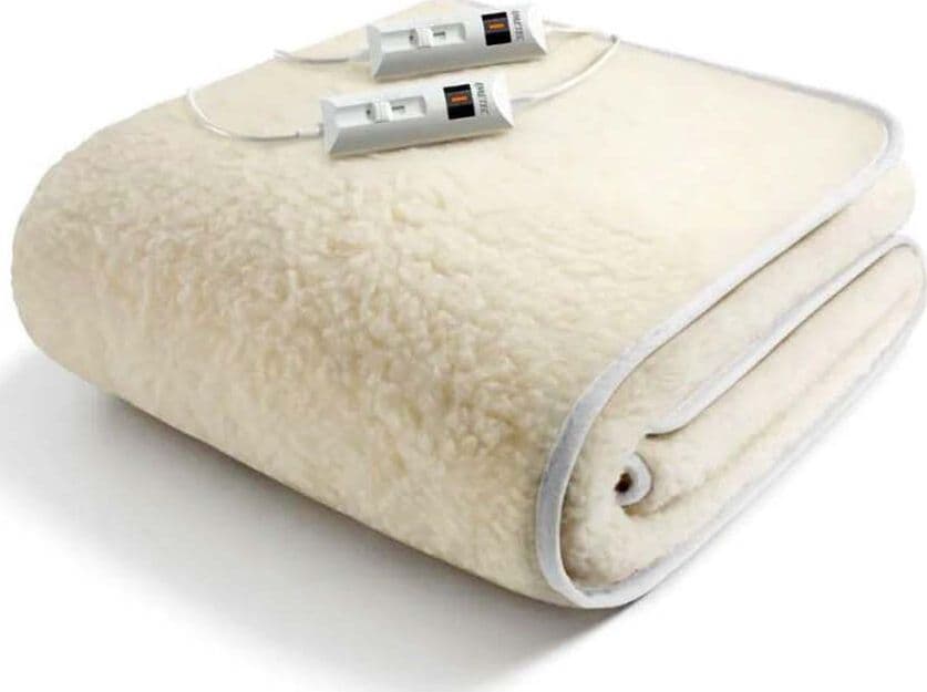 Scaldasonno-Comfort,-Matrimoniale-150x160-cm,-50%-Lana-Merino,-2x55W