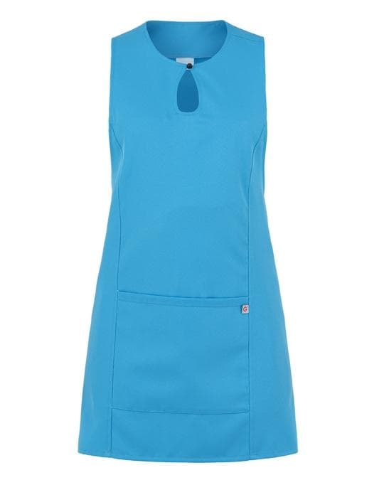 Scamiciato Gioia Turchese Azzurro Grembiule Smanicato Donna Camereira Estetica Acconciature Pulizie in Grembiuli Dresswork - Como, commercioVirtuoso.it