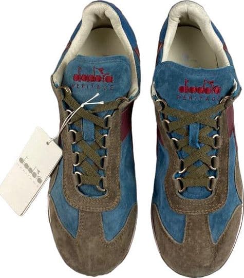Scarpa uomo Diadora Heritage - Sneaker Equipe S. SW Blue Seaport Chocolate - Sneaker Vintage in Sneaker casual Couture - Sestu, commercioVirtuoso.it