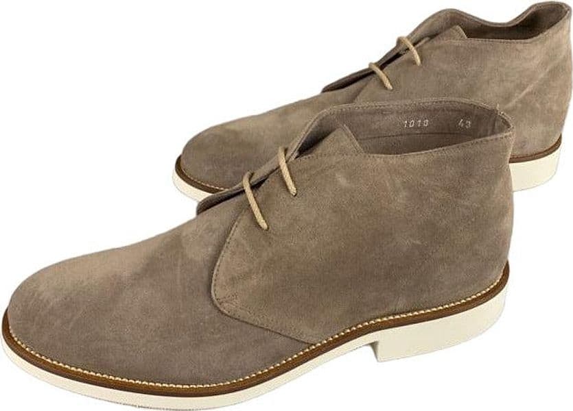 Scarpa uomo Doucal's - Stivaletto - Polacchini in pelle scamosciata - Colore Beige in Stivali Couture - Sestu, commercioVirtuoso.it
