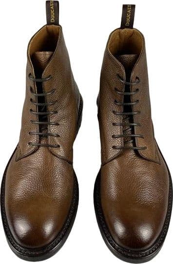 Scarpa uomo Doucal's - Stivaletto Pelle martellata Colore Marrone in Stivali Couture - Sestu, commercioVirtuoso.it