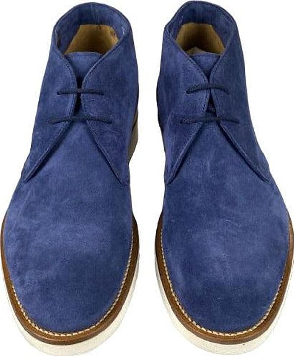 Scarpa uomo Doucal's - Polacchini Oscar Pelle Scamosciata Daino Indaco - Stivaletti Italiani in Stivali Couture - Sestu, commercioVirtuoso.it