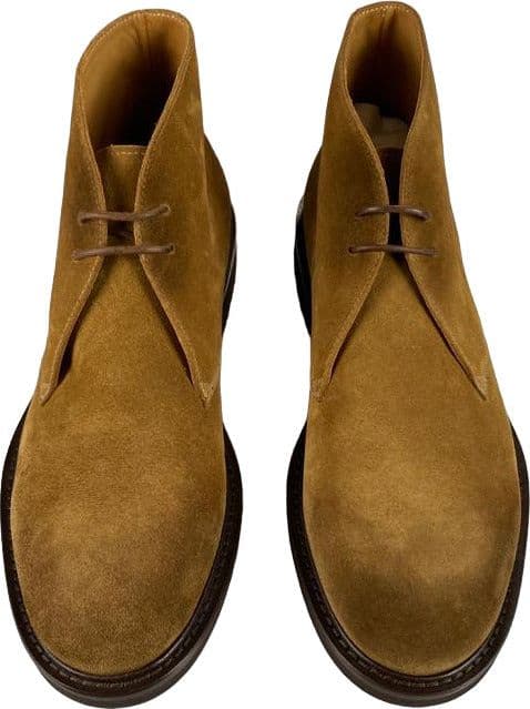 Scarpa uomo Doucal's - Stivaletto - Polacchini in pelle scamosciata - Colore Tabacco in Stivali Couture - Sestu, commercioVirtuoso.it