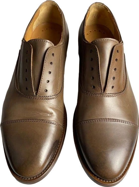 Scarpa uomo Doucal's - Francesina Stringate Cap Toe in pelle colore marrone in Scarpe stringate basse Couture - Sestu, commercioVirtuoso.it