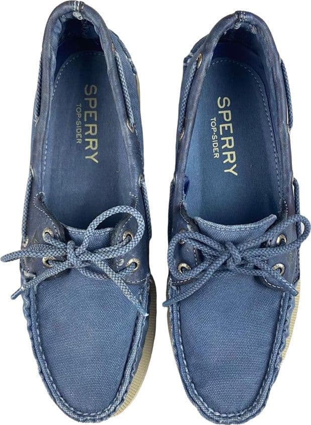 Scarpa uomo Sperry - Mocassino A/O WEDGE CANVAS Blue - VINTAGE in Loafer e mocassini Couture - Sestu, commercioVirtuoso.it