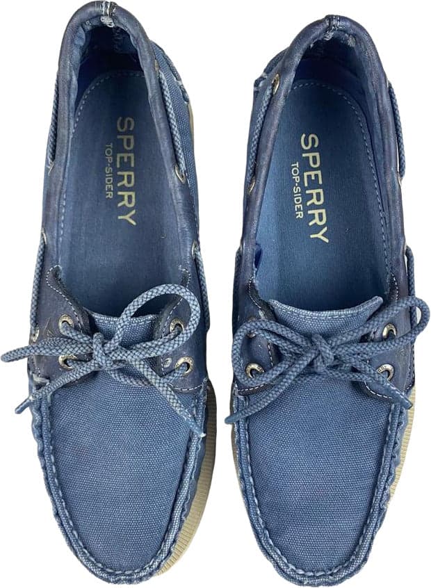 Scarpa uomo Sperry - Mocassino A/O WEDGE CANVAS Blue - VINTAGE in Loafer e mocassini Couture - Sestu, commercioVirtuoso.it