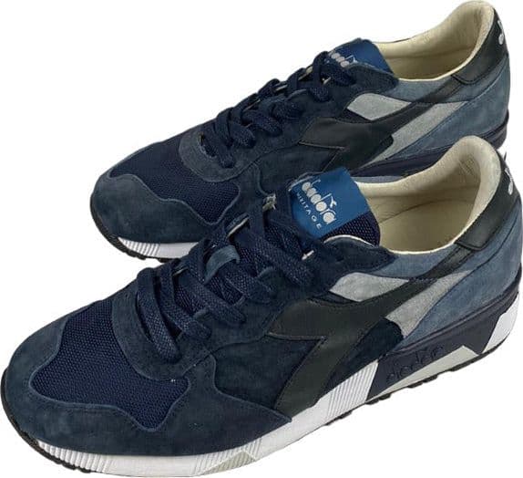 Scarpa uomo Diadora Heritage - Sneaker Trident 90 S Blue Nights China Blue - Sportive Italiane Premium in Sneaker casual Couture - Sestu, commercioVirtuoso.it