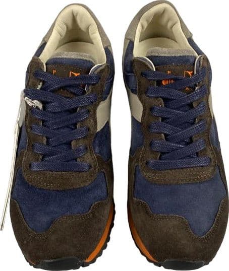 Scarpa uomo Diadora Heritage - Sneaker Trident 90 S SW Brown Turkish Coffee Blu - Sportive Italiane Premium in Sneaker casual Couture - Sestu, commercioVirtuoso.it