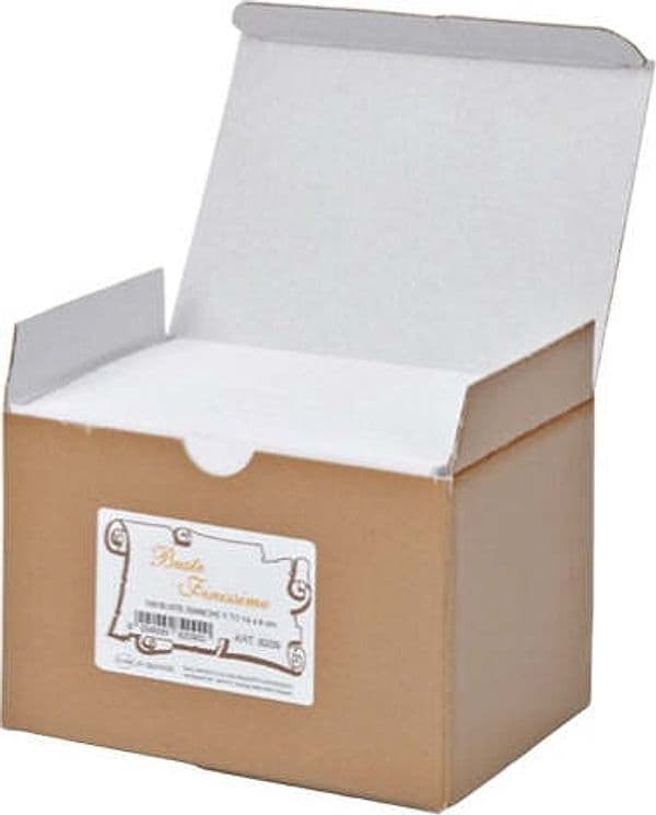 Scatola 100 buste bianche - Bristol - bianco - 90 x 140 mm - Rex Sadoch Cancelleria e prodotti per ufficio/Carta blocchi e quaderni/Biglietti e cartoncini/Biglietti di auguri Eurocartuccia - Pavullo, Commerciovirtuoso.it
