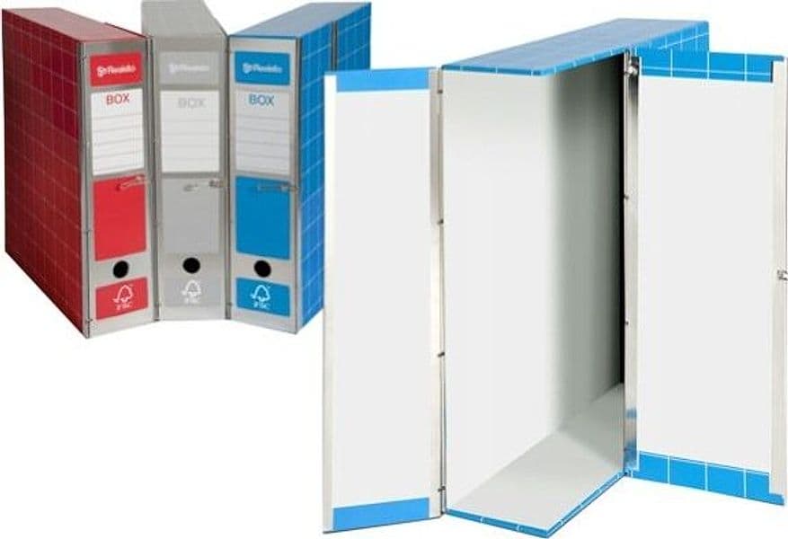 Scatola archivio Box1 - dorso 9 cm - 37 5x29 5 cm - grigio - Resisto Cancelleria e prodotti per ufficio/Archivio ufficio e accessori per scrivania/Archivio ufficio/Classificatori/Scatole Eurocartuccia - Pavullo, Commerciovirtuoso.it