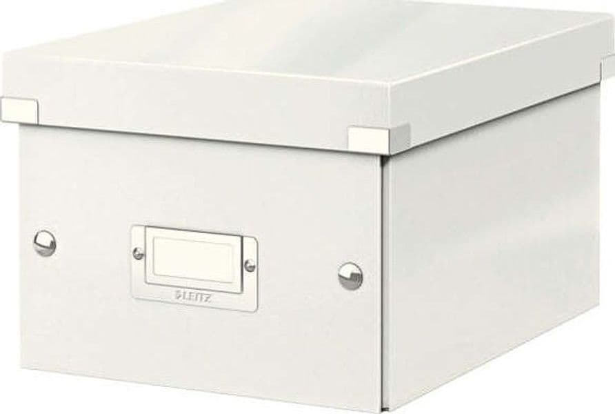 Scatola archivio Click Store - 22x16x28 2 cm (A5) - bianco - Leitz Cancelleria e prodotti per ufficio/Archivio ufficio e accessori per scrivania/Archivio ufficio/Classificatori/Scatole Eurocartuccia - Pavullo, Commerciovirtuoso.it