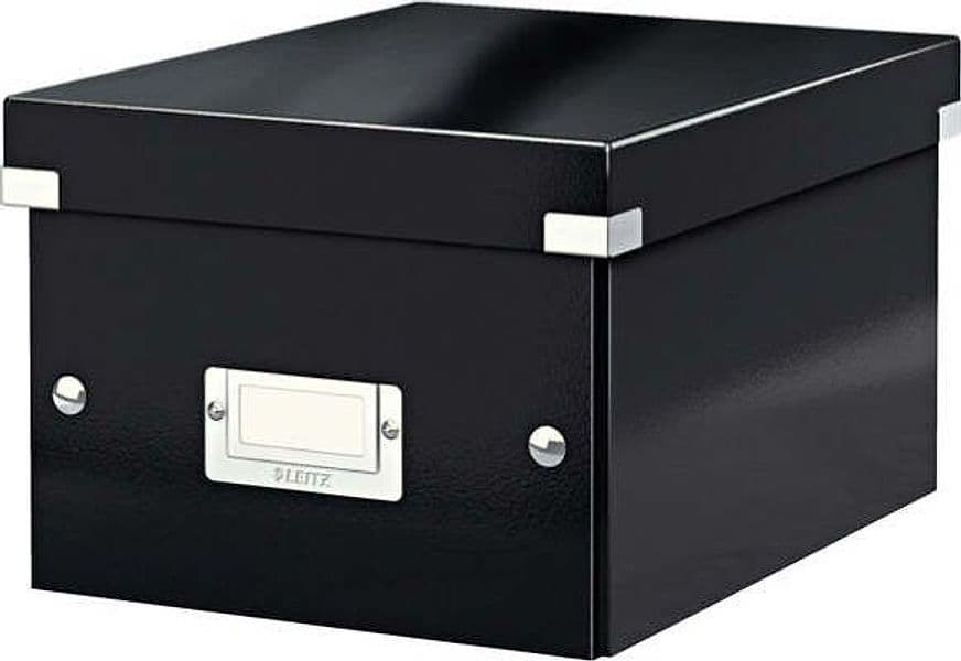 Scatola archivio Click Store - 22x16x28 2cm (A5) - nero - Leitz Cancelleria e prodotti per ufficio/Archivio ufficio e accessori per scrivania/Archivio ufficio/Classificatori/Scatole Eurocartuccia - Pavullo, Commerciovirtuoso.it
