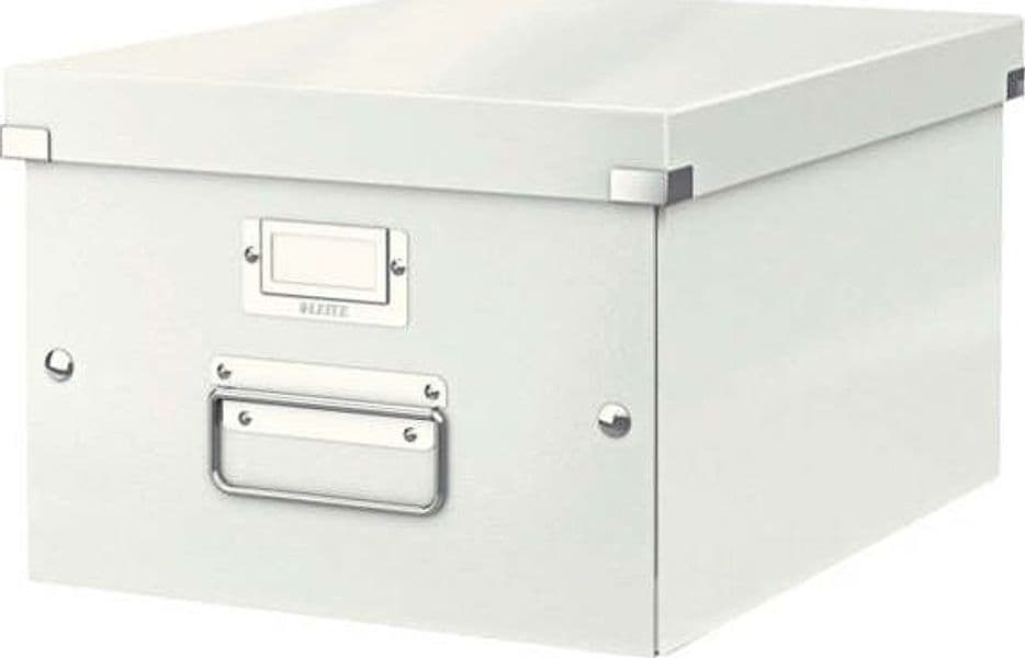 Scatola archivio Click Store - 28 1x20x37cm (A4) - bianco - Leitz Cancelleria e prodotti per ufficio/Archivio ufficio e accessori per scrivania/Archivio ufficio/Classificatori/Scatole Eurocartuccia - Pavullo, Commerciovirtuoso.it