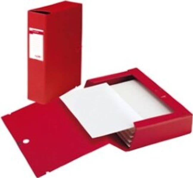 Scatola archivio Scatto - dorso 8 cm - 25 x 35 cm - rosso - Sei Rota Cancelleria e prodotti per ufficio/Archivio ufficio e accessori per scrivania/Archivio ufficio/Classificatori/Scatole Eurocartuccia - Pavullo, Commerciovirtuoso.it