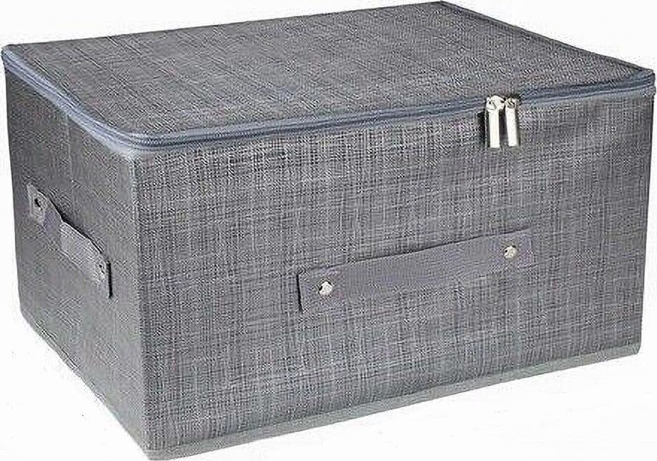 SCATOLA BOX SALVASPAZIO PORTATUTTO CONTENITORE ORGANIZER CERNIERA 60X45X24CM 79418 in Contenitori con coperchio Trade Shop italia - Napoli, commercioVirtuoso.it