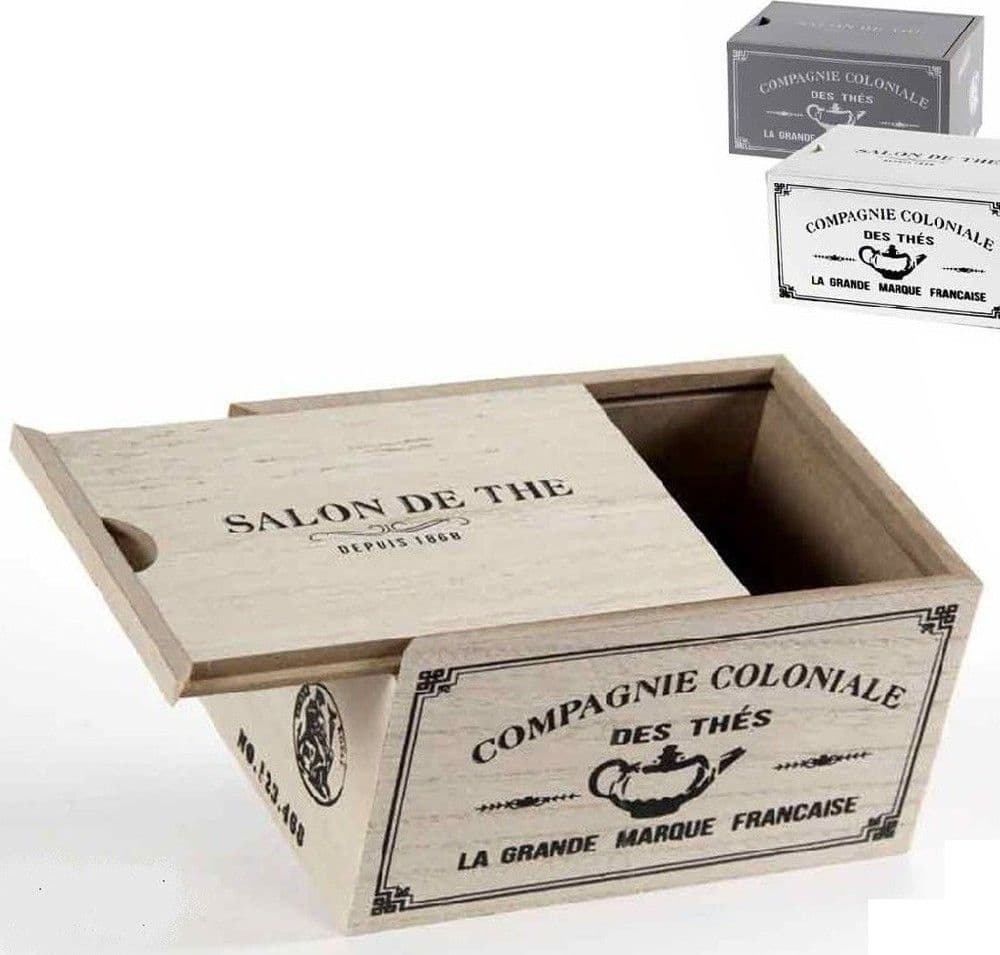 Scatola Porta Oggetti Bustine The T? Cialde Caff? 16x11x9 Cm Legno Decori 738661 Casa e cucina/Organizzazione interni/Contenitori e barattoli da cucina/Conservazione cibi/Contenitori per alimenti/Contenitori Trade Shop italia - Napoli, Commerciovirtuoso.it