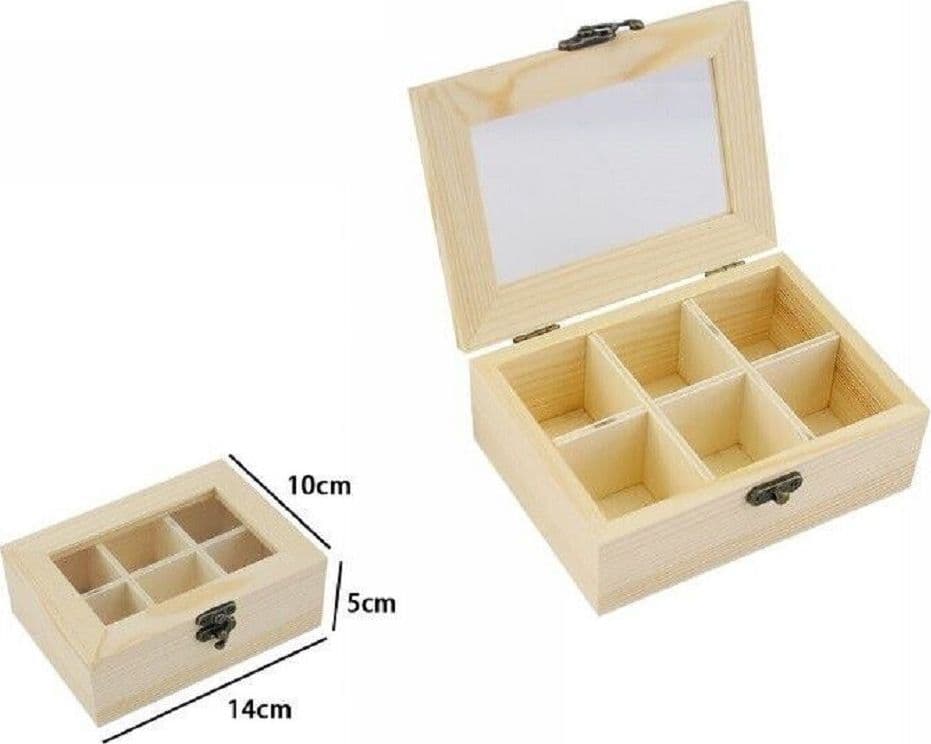 Scatola Portagioie Legno Con Bacheca 6 Posti Scomparti Vetrina 74024a Ly-10627 Casa e cucina/Organizzazione interni/Cofanetti e scatole portagioie/Cofanetti Trade Shop italia - Napoli, Commerciovirtuoso.it