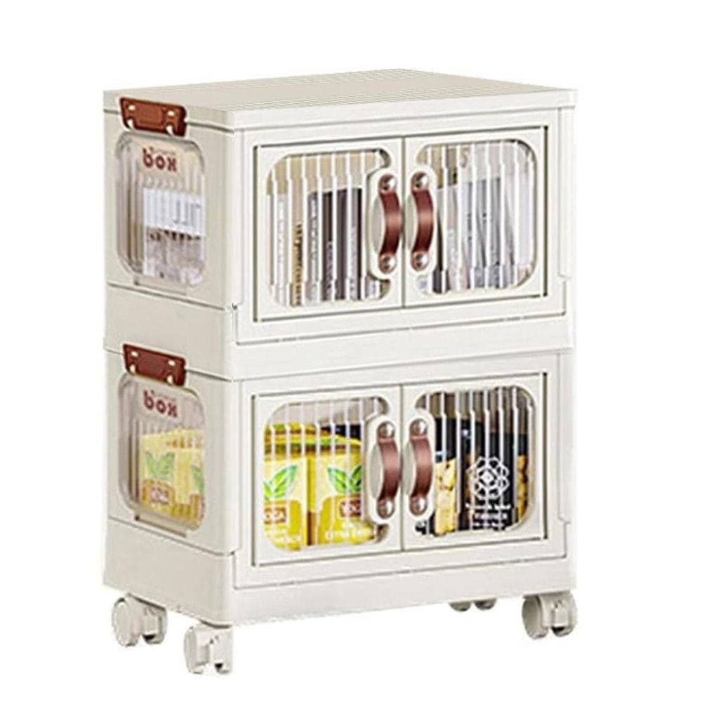 SCATOLA PORTAOGGETTI CONTENITORI SALVA SPAZIO DUE STRATI RUOTE E COPERCHIO CASA in Contenitori con coperchio Trade Shop italia - Napoli, commercioVirtuoso.it