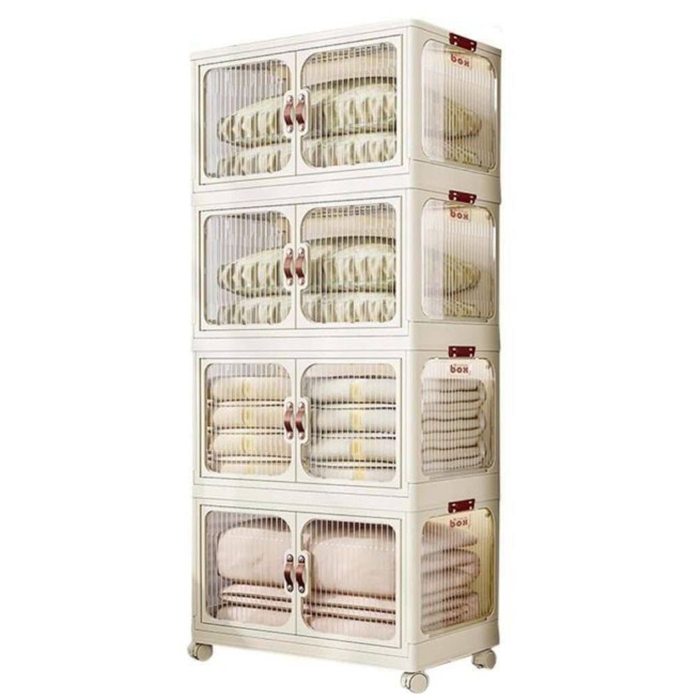 SCATOLA PORTAOGGETTI CONTENITORI SALVA SPAZIO QUATTRO STRATI RUOTE E COPERCHIO in Contenitori con coperchio Trade Shop italia - Napoli, commercioVirtuoso.it