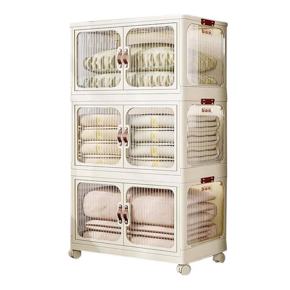 SCATOLA PORTAOGGETTI CONTENITORI SALVA SPAZIO TRE STRATI CON RUOTE E COPERCHIO in Contenitori con coperchio Trade Shop italia - Napoli, commercioVirtuoso.it