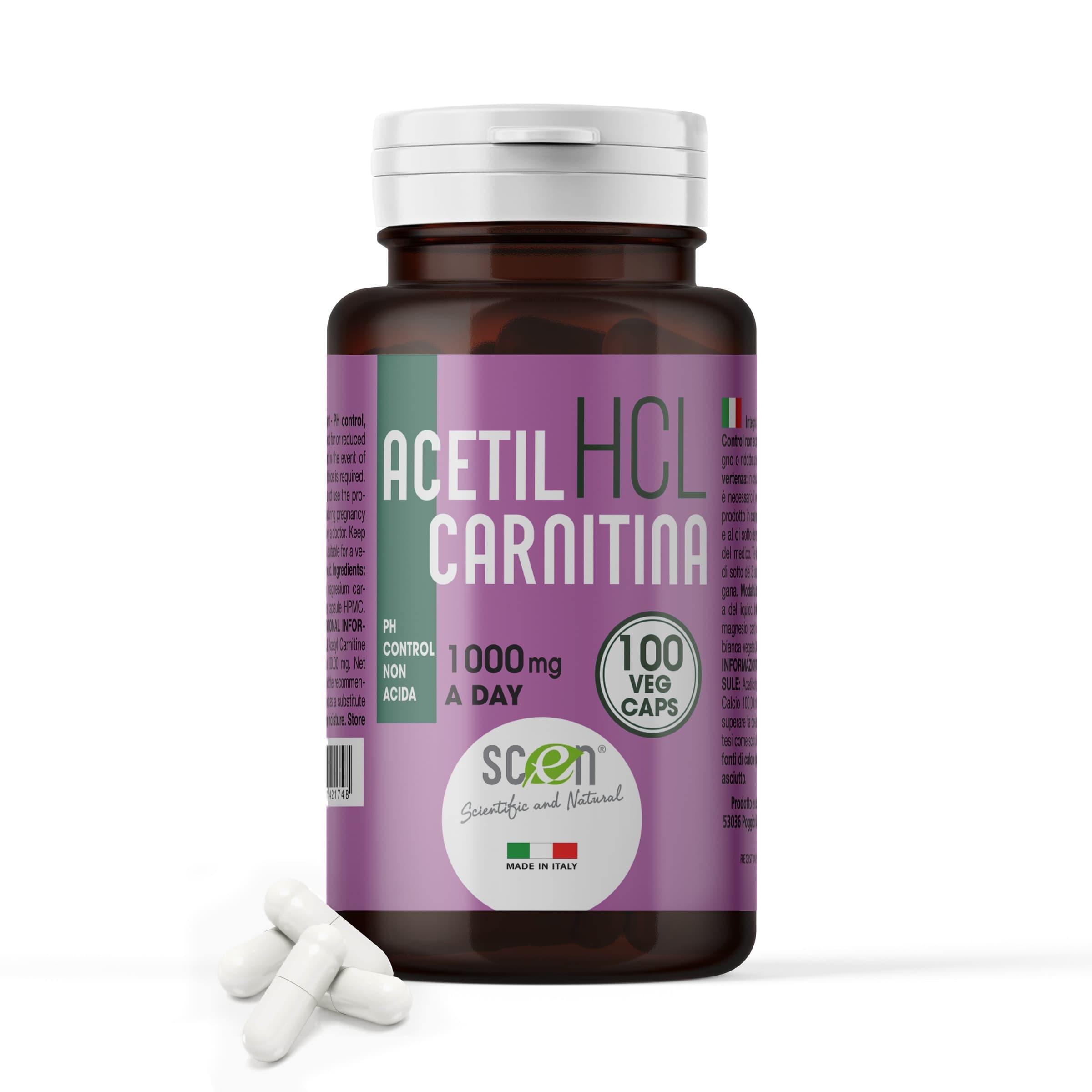 SCEN-ACETILCARNITINA-L-HCL-SC-3_-100-vegi-caps.-da-500-mg.-adatto-anche-a-VEGANI