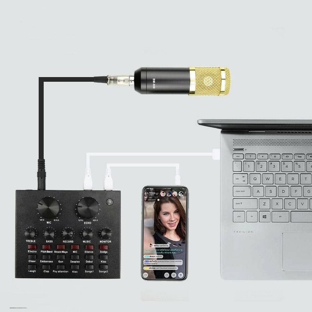Scheda-Audio-Esterna-Bluetooth-Per-Dirette-Steaming-Mixer-Pc-Cellulare-Dal-Vivo