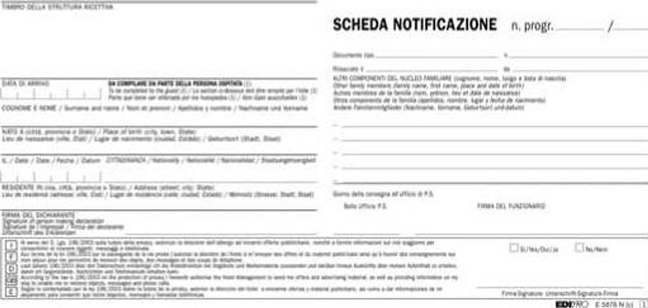 Scheda di notifica - fogli snap - 25 fogli 2 copie autoricalcanti - 10 x 22cm - Edipro - conf. 250 pezzi Casa e cucina/Arredamento/Studio/Mobiletti e credenze/Armadi archivio/Armadi archivio schedari Eurocartuccia - Pavullo, Commerciovirtuoso.it