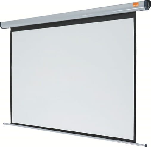 Schermo elettrico per proiezione a parete - Plug Play - 120 x 160 cm - diagonale 200 cm - Nobo Elettronica/Home Cinema TV e video/Accessori/Accessori per proiettori/Schermi di proiezione Eurocartuccia - Pavullo, Commerciovirtuoso.it