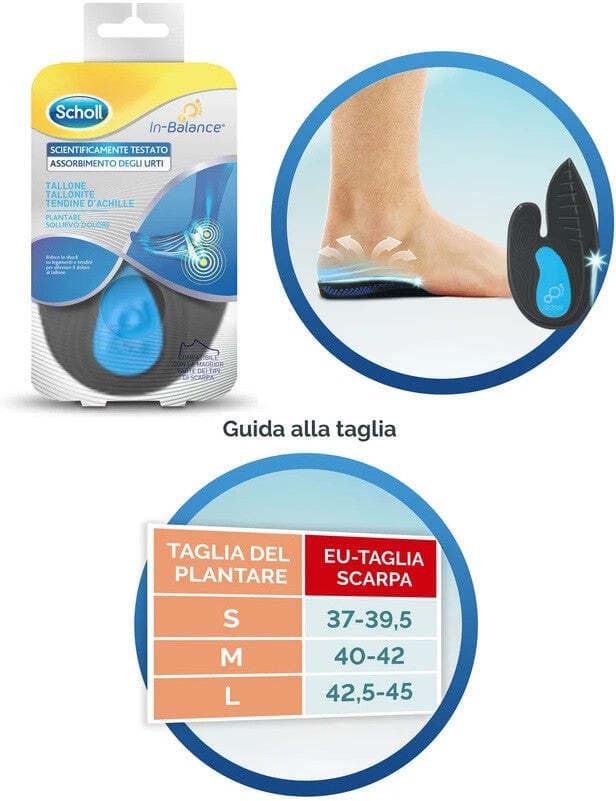 Scholl plantare tallone s 2pz in Ortopediche Clubfarma - Melilli, commercioVirtuoso.it