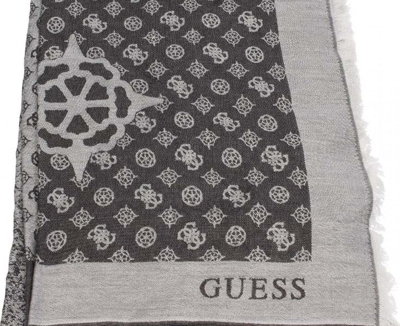Sciarpa Donna Guess aw9378vis03-blo Nero-Logo Moda/Donna/Accessori/Sciarpe e stole/Sciarpe Époque - Manfredonia, Commerciovirtuoso.it