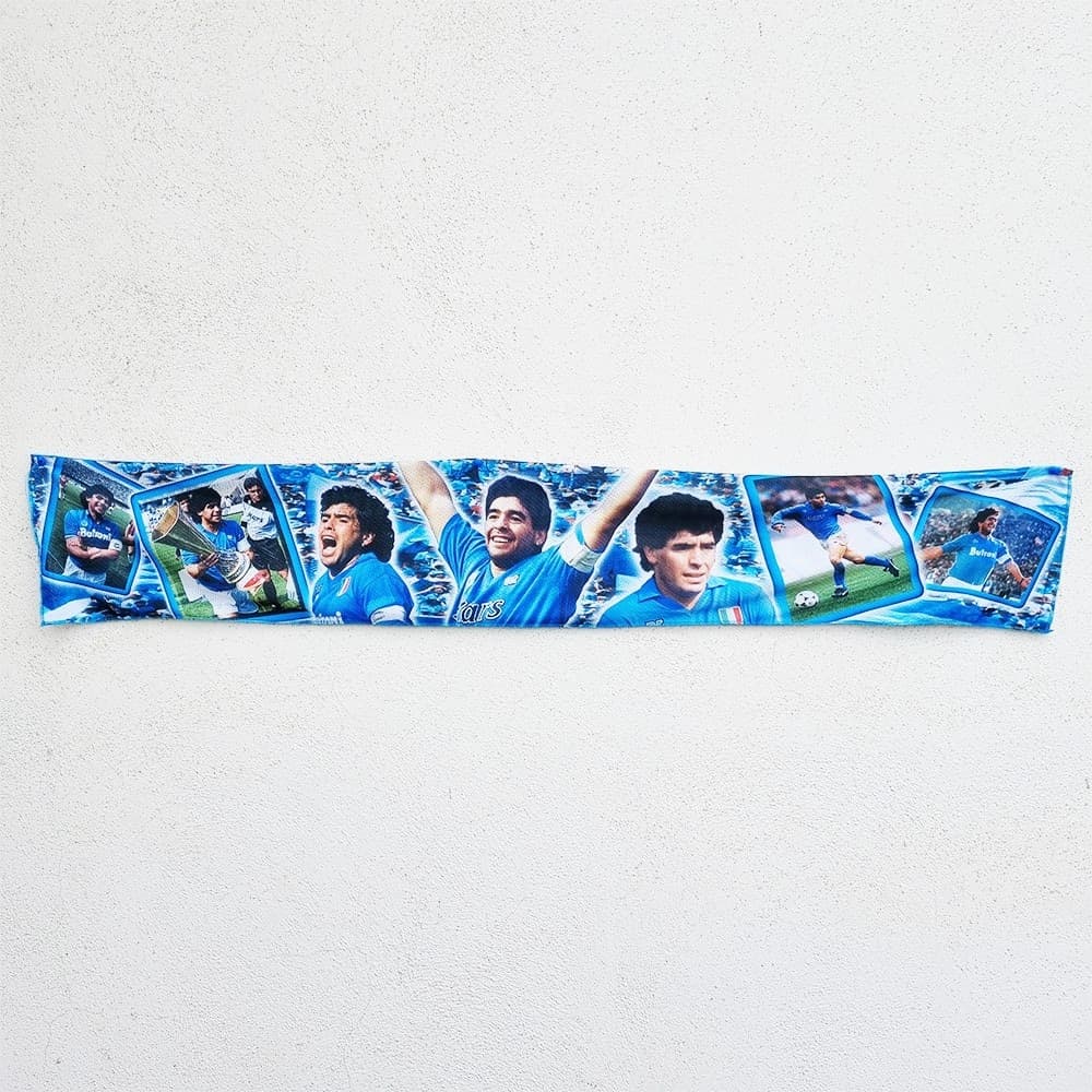 Sciarpa Napoli Campione D'italia Maradona N 10 Stadio Scudetto Calcio Squadra Sport e tempo libero/Fan Shop/Calcio/Abbigliamento/Sciarpe e scialli Trade Shop italia - Napoli, Commerciovirtuoso.it