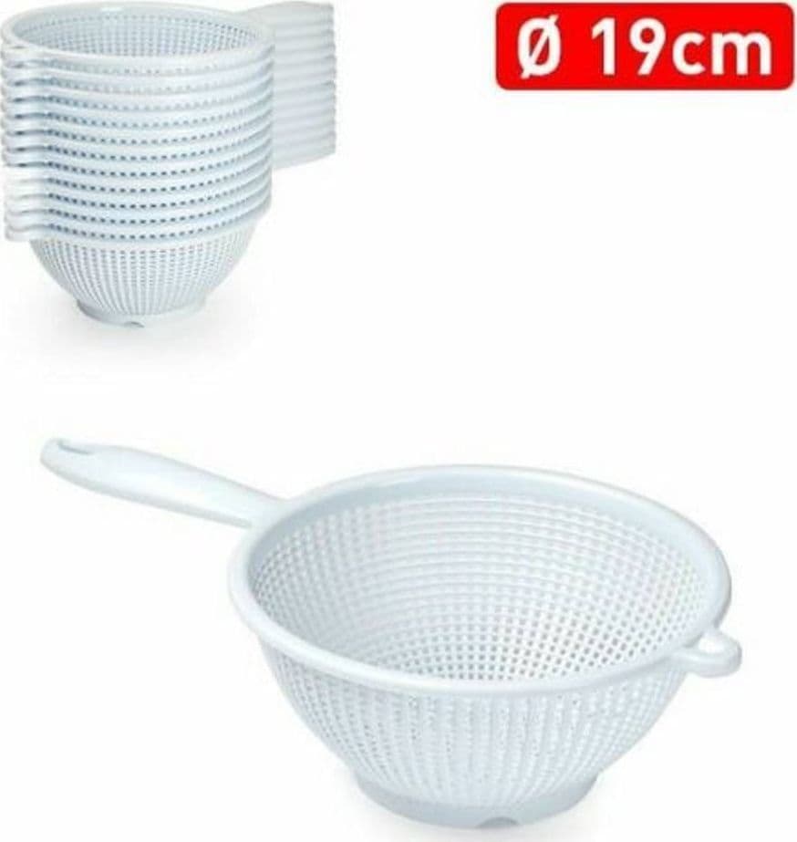 Scolapasta Colino Setaccio Rotondo In Plastica Diametro 19cm Con Manico Cucina Casa, arredamento e bricolage > Cucina > Accessori cucina Trade Shop italia - Napoli, Commerciovirtuoso.it